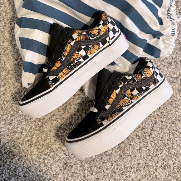 Vans Customs Butterfly Checker Platforms
